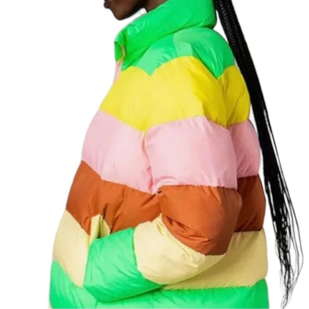 New Rachel Antonoff x Free People Terry Colorblock XS & Med Pink Striped Coat - Picture 4 of 16